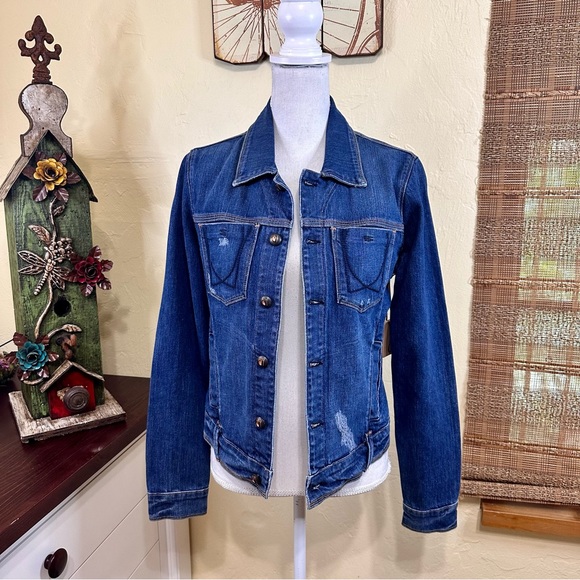 Yanuk Jackets & Blazers - NWT! Yanuk Dark Blue Jean Jacket